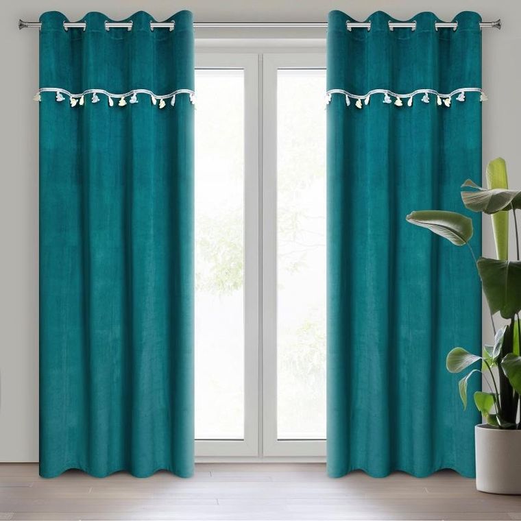 Eurofirany, zasłona zaciemniająca gotowa, kids, 140-250 cm, ciemnoturkusowy