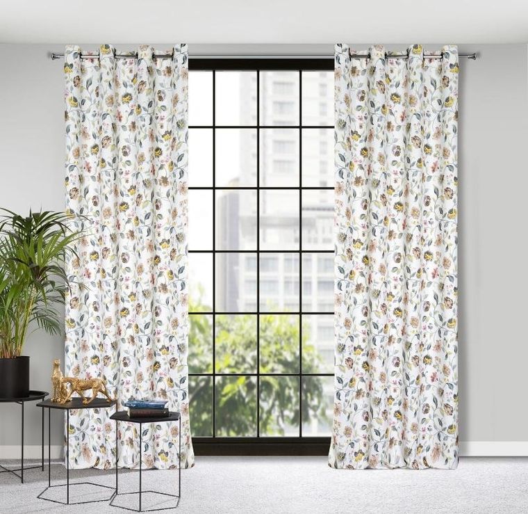 Eurofirany, zasłona zaciemniająca gotowa, Kristal, 140-250 cm, biały