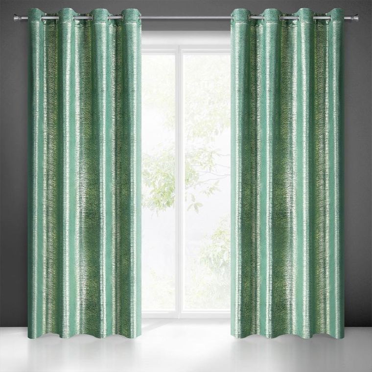 Eurofirany, zasłona zaciemniająca gotowa, Mabel, 140-250 cm, ciemnozielony