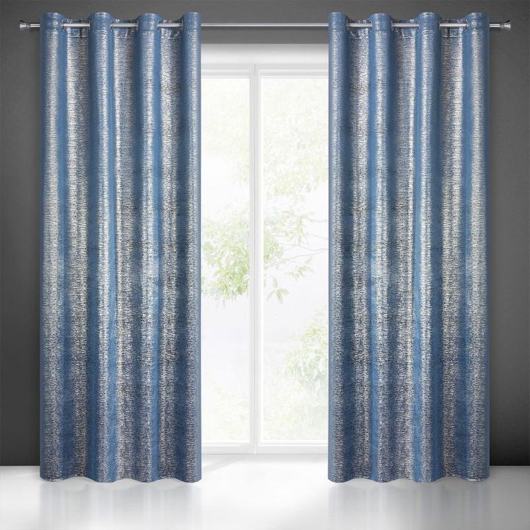 Eurofirany, zasłona zaciemniająca gotowa, Mabel, 140-250 cm, granatowy