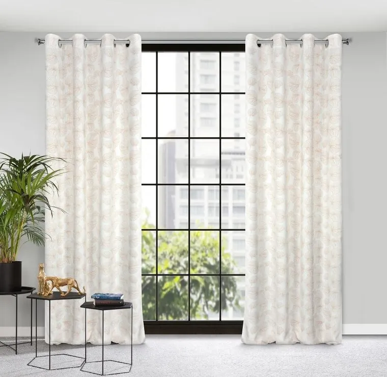 Eurofirany, zasłona zaciemniająca gotowa, Marigold, 140-250 cm, biały