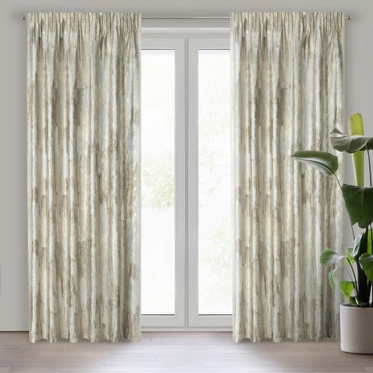 Eurofirany, zasłona zaciemniająca gotowa, na taśmie, Ella, 140-270 cm, kremowy