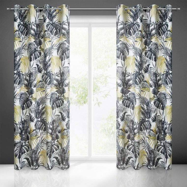 Eurofirany, zasłona zaciemniająca gotowa, nelly, 140-250 cm, grafitowy