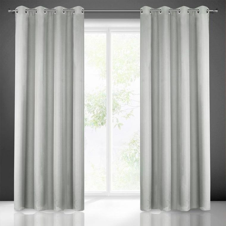 Eurofirany, zasłona zaciemniająca gotowa, Rita, 140-250 cm, stalowy