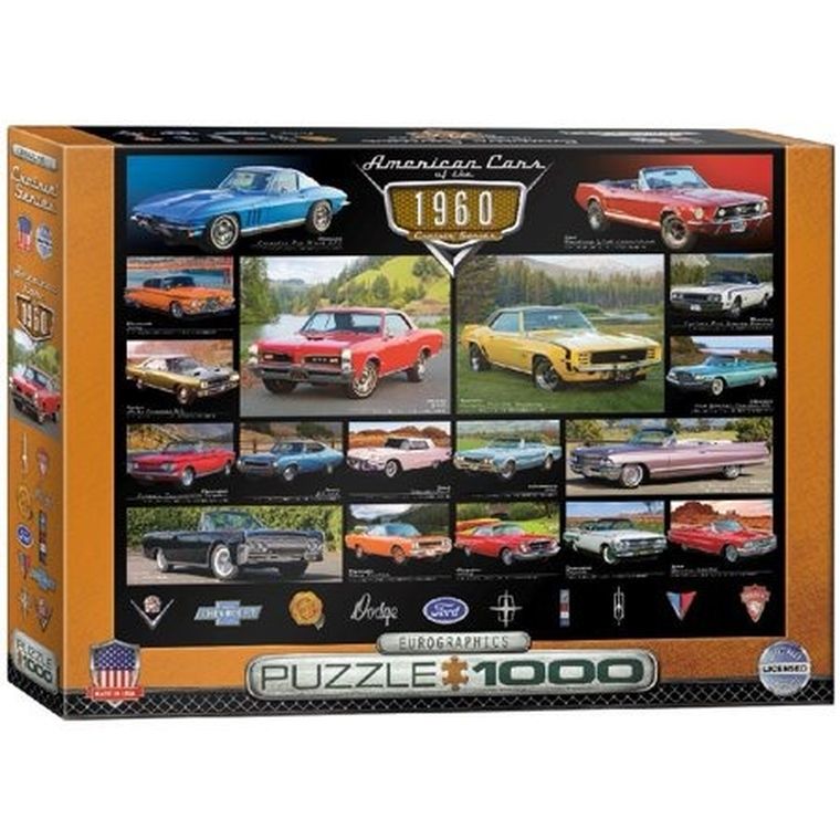 Eurographics, American Cars of the 1960s, puzzle, 1000 elementów
