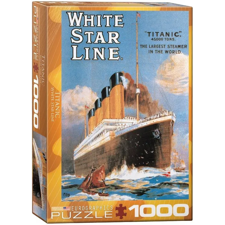 Eurographics, Biała gwiazda, Titanic, puzzle, 1000 elementów