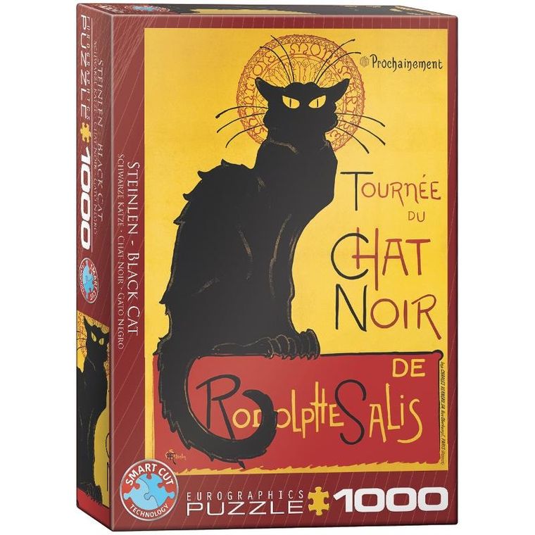 Eurographics, Czarny kot, T.A. Steinlen, puzzle, 1000 elementów