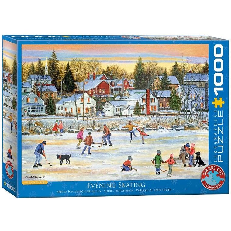 Eurographics, Evening Skating by Bourque, puzzle, 1000 elementów