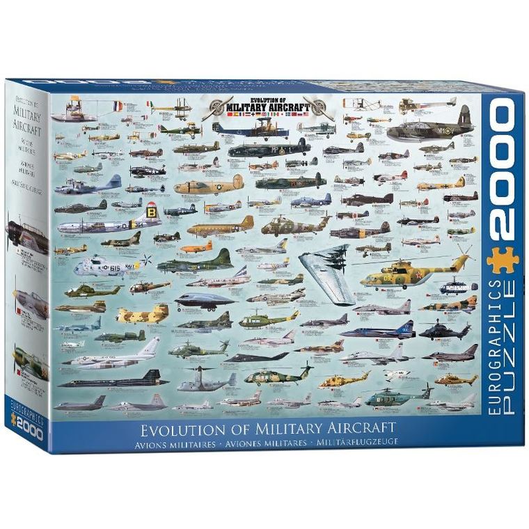 Eurographics, Evolution of Military Aircraft, puzzle, 2000 elementów