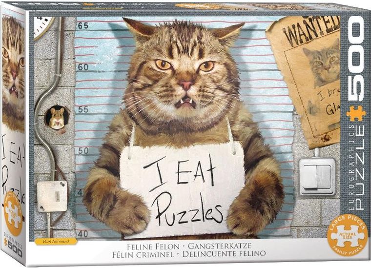 Eurographics, Felony Cat by Paul Normand, puzzle, 250 elementów