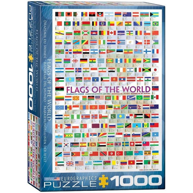 Eurographics, Flags of the World, puzzle, 1000 elementów