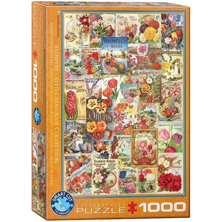 Eurographics, Flower Seed Catalog Covers, puzzle, 1000 elementów