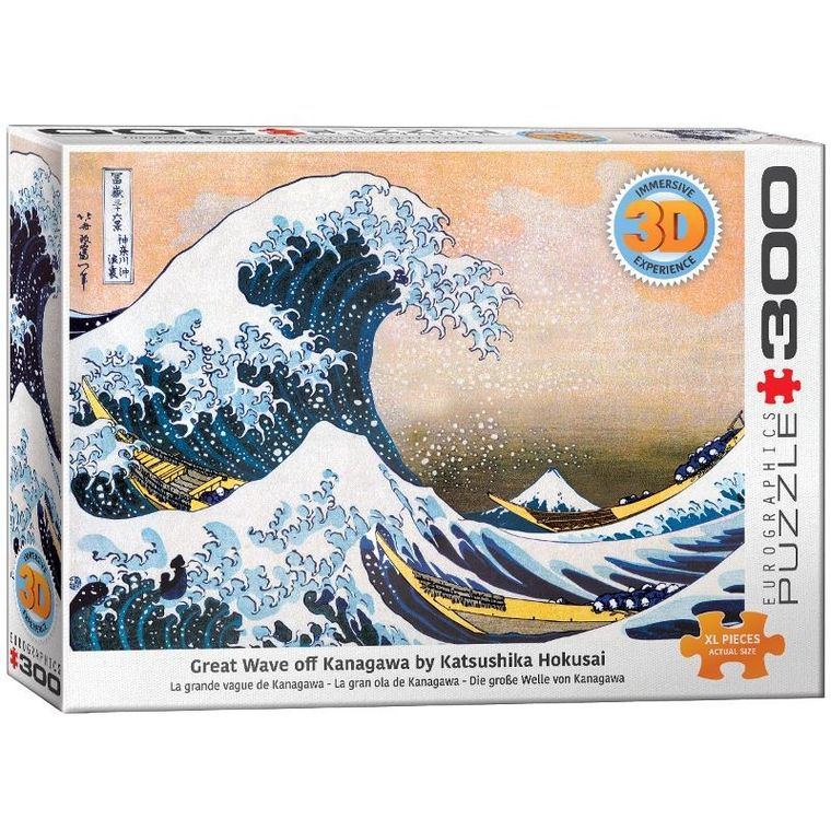 Eurographics, Great Wave of Kanagawa, puzzle 3D, 300 elementów