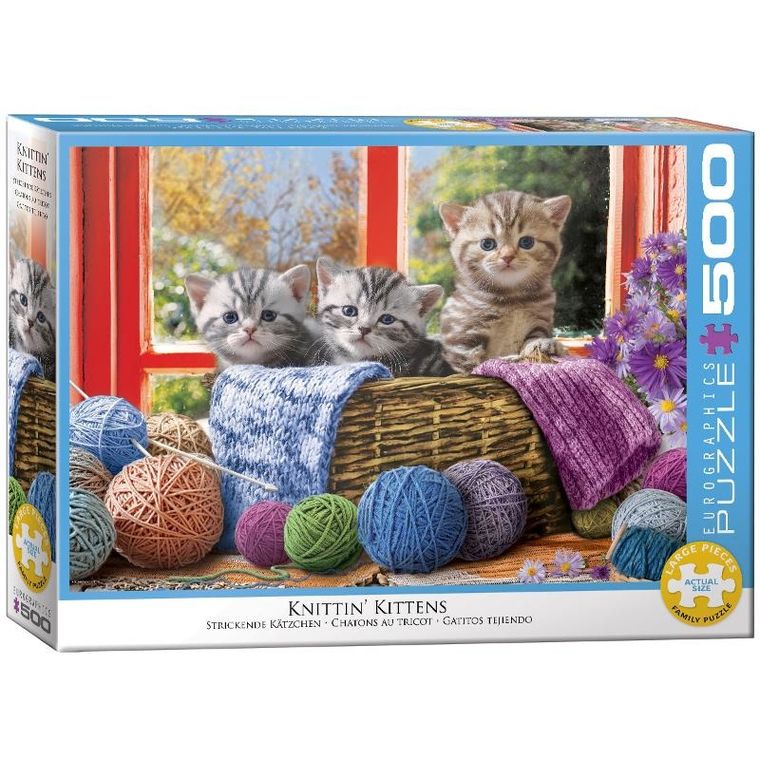 Eurographics, Knittin' Kittens, puzzle, 500 elementów