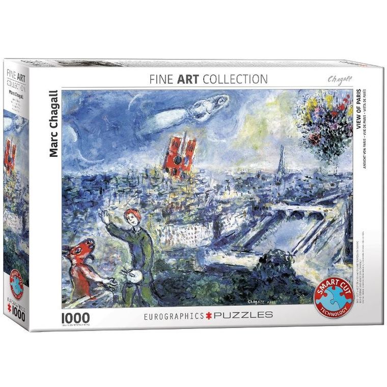 Eurographics, Le Bouquet de Paris by Chagall, puzzle, 1000 elementów