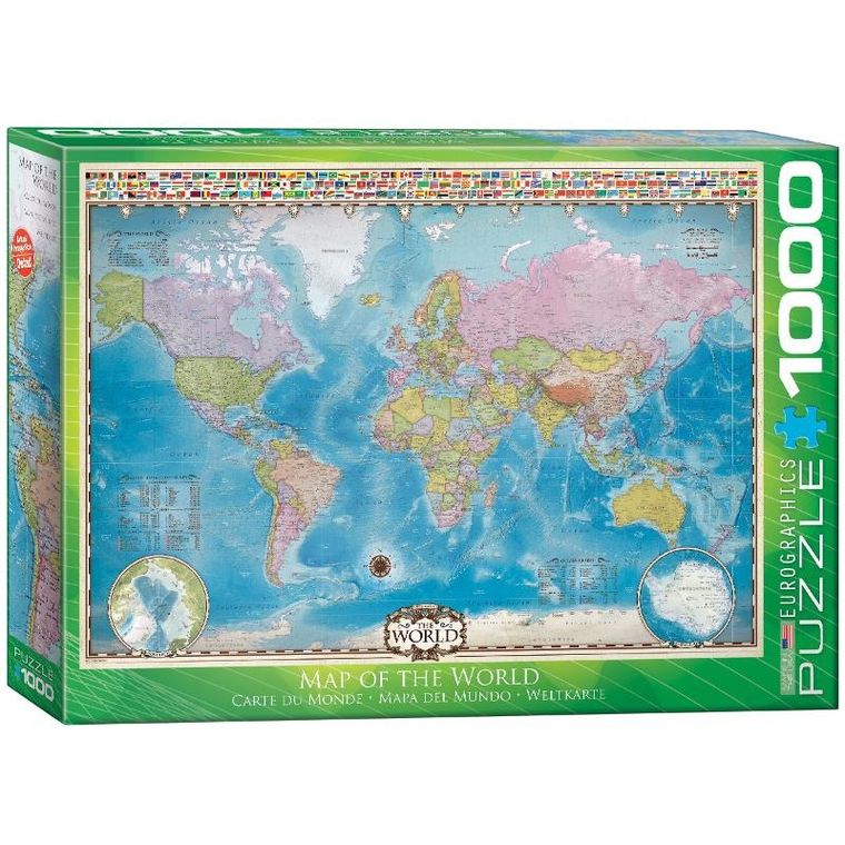 Eurographics, Map of the World, puzzle, 1000 elementów