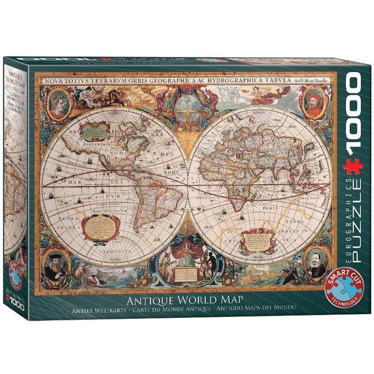 Eurographics, Mapa świata, Orbis Geographica, puzzle, 1000 elementów