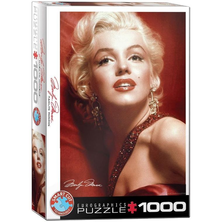 Eurographics, Marilyn Monroe, czerwony portret, puzzle, 1000 elementów