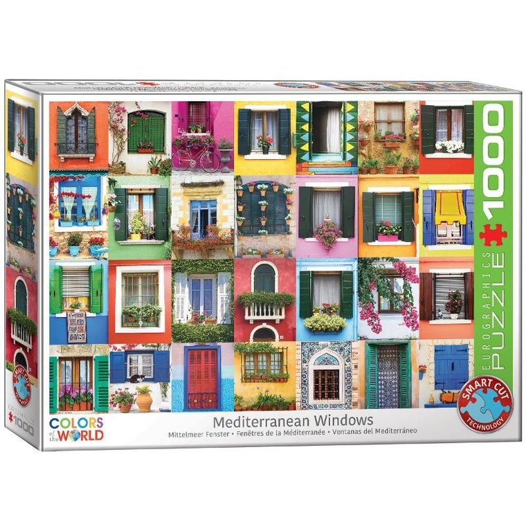 Eurographics, Mediterranean Windows, puzzle, 1000 elementów