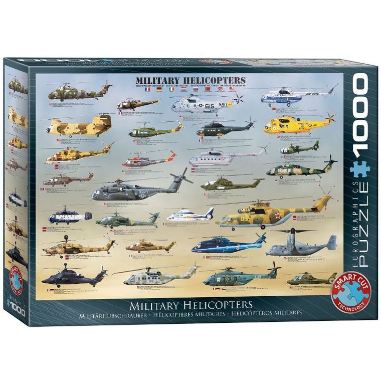 Eurographics, Military Helicopters, puzzle, 1000 elementów