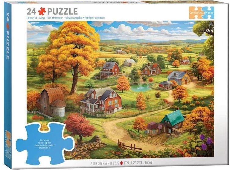 Eurographics, Peaceful Living by Chris Bigelow, puzzle, 24 elementy