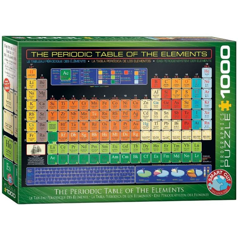 Eurographics, Periodic Table of the Elements, puzzle, 1000 elementów