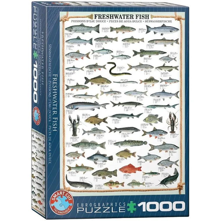 Eurographics, Ryby słodkowodne, puzzle, 1000 elementów