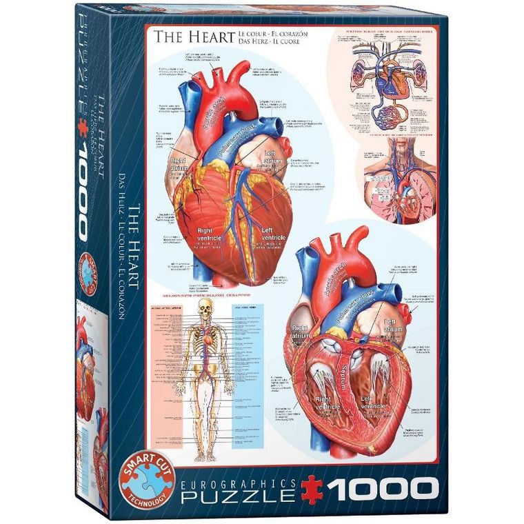 Eurographics, The Heart, puzzle, 1000 elementów