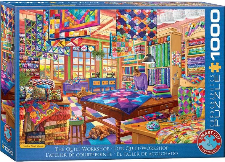 Eurographics, The Quilt Workshop, puzzle, 1000 elementów