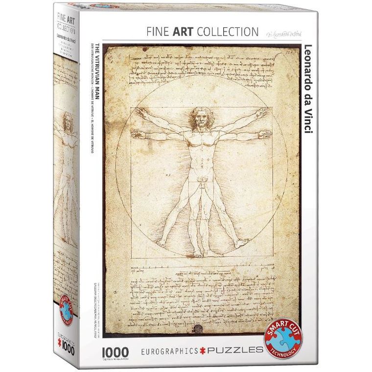 Eurographics, The Vitruvian Man, puzzle, 1000 elementów