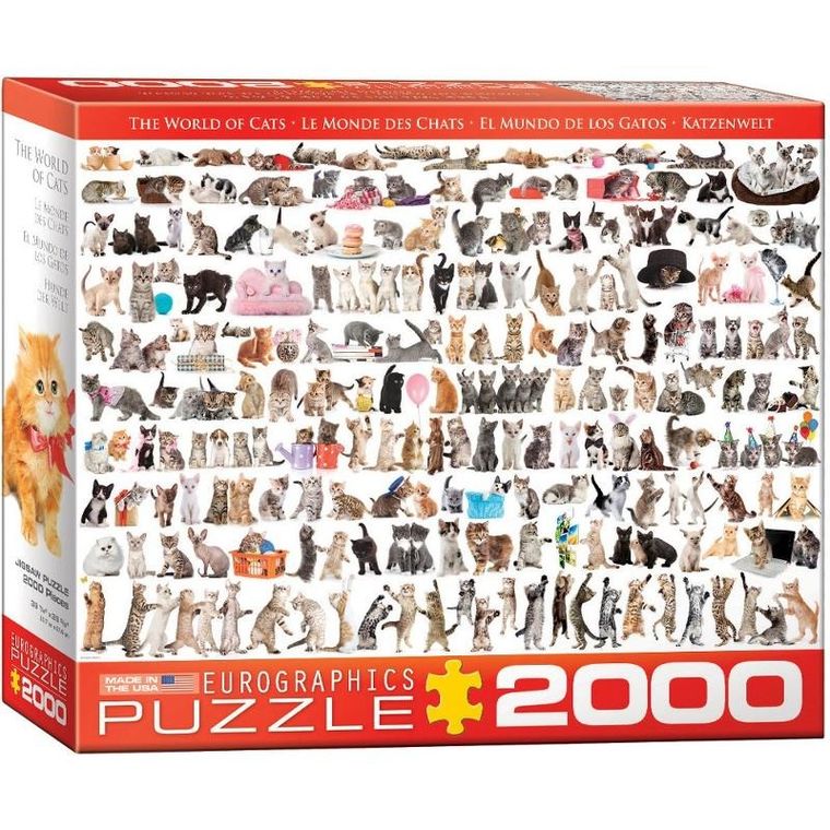 Eurographics, The World of Cats, puzzle, 2000 elementów