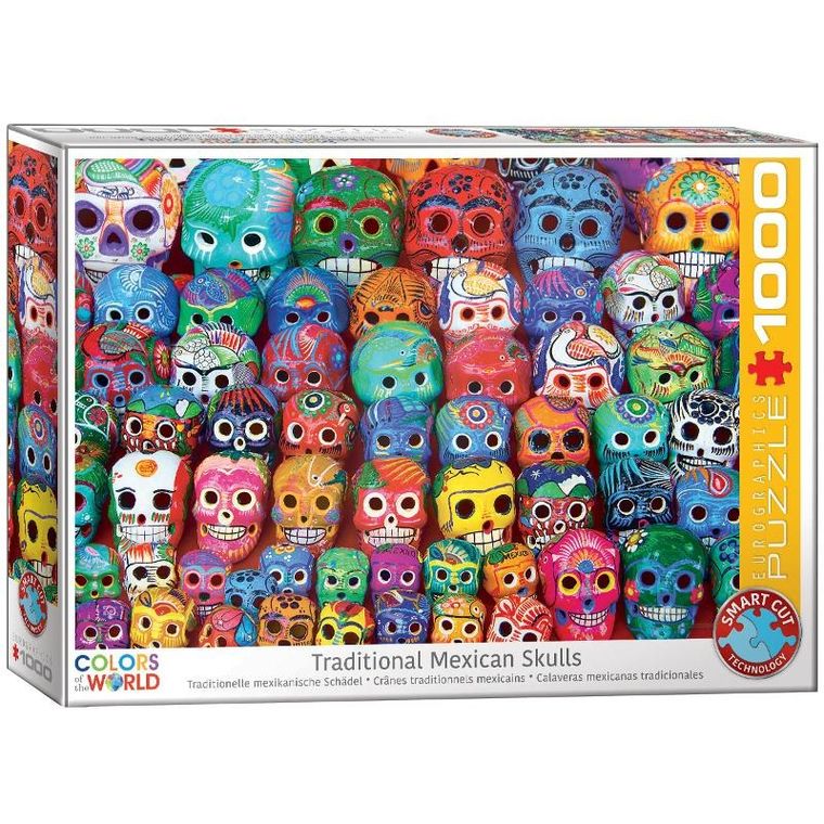 Eurographics, Traditional Mexican Skulls, puzzle, 1000 elementów