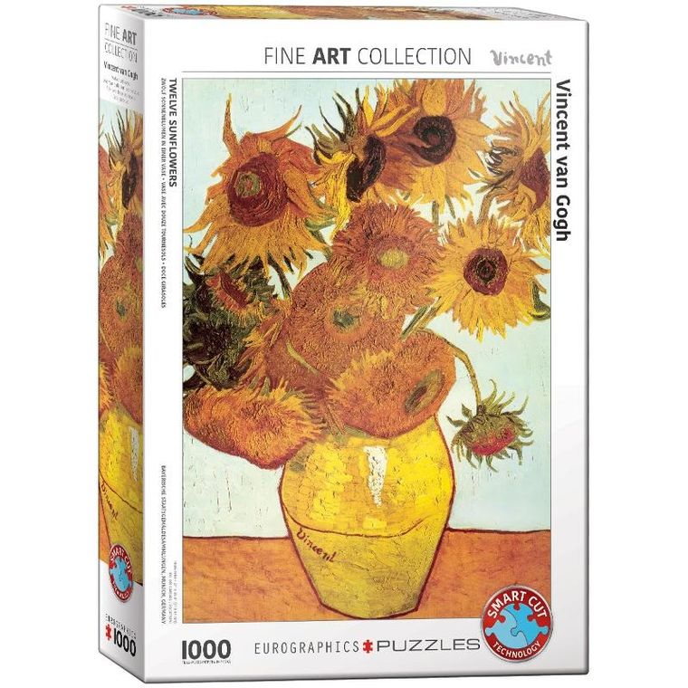 Eurographics, Twelve Sunflowers by van Go, puzzle, 1000 elementów