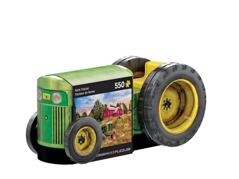 Eurographics, Vintage Tractor Shaped Tin, puzzle, 550 elementów