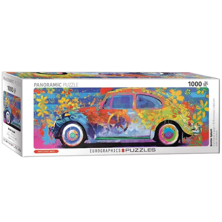 Eurographics, VW Beetle Splash, puzzle panoramiczne, 1000 elementów