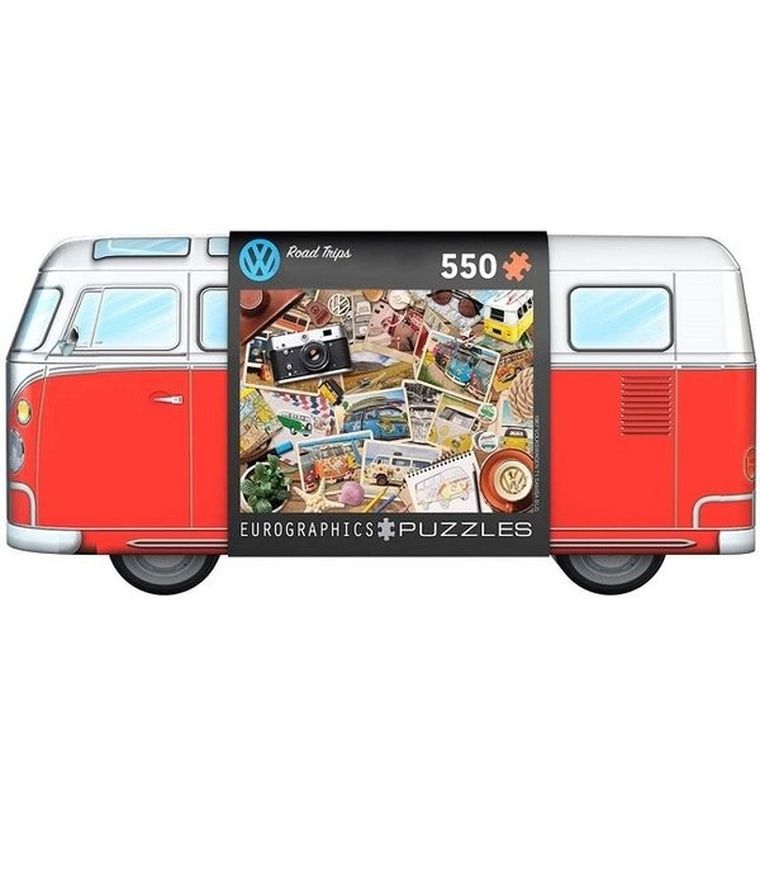 Eurographics, VW Bus Tin, Road Trips, puzzle, 550 elementów