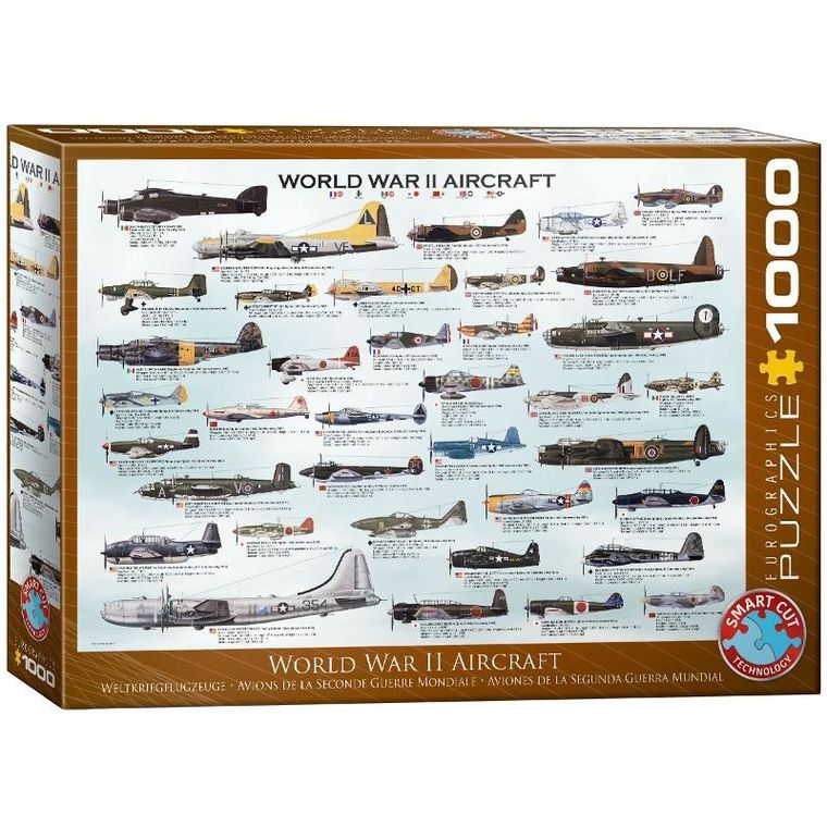 Eurographics, World War II Aircraft, puzzle, 1000 elementów
