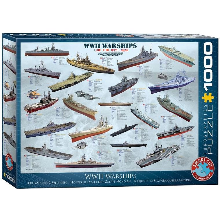Eurographics, WW II Warships, puzzle, 1000 elementów