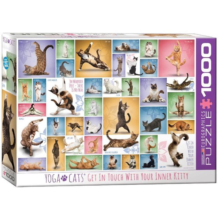 Eurographics, Yoga Cats, puzzle, 1000 elementów