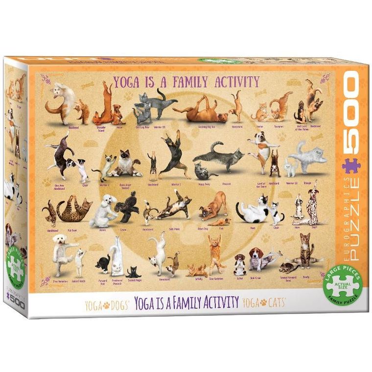Eurographics, Yoga is a Family Activity, puzzle, 500 elementów