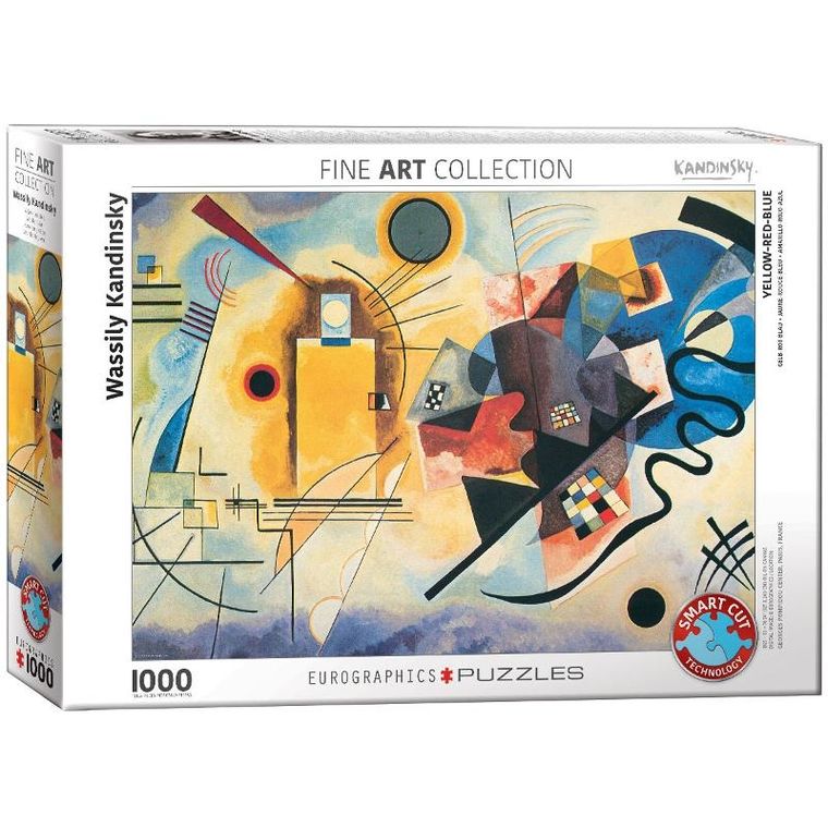 Eurographics, Żółty czerwony niebieski, Kandinsky, puzzle, 1000 elementów