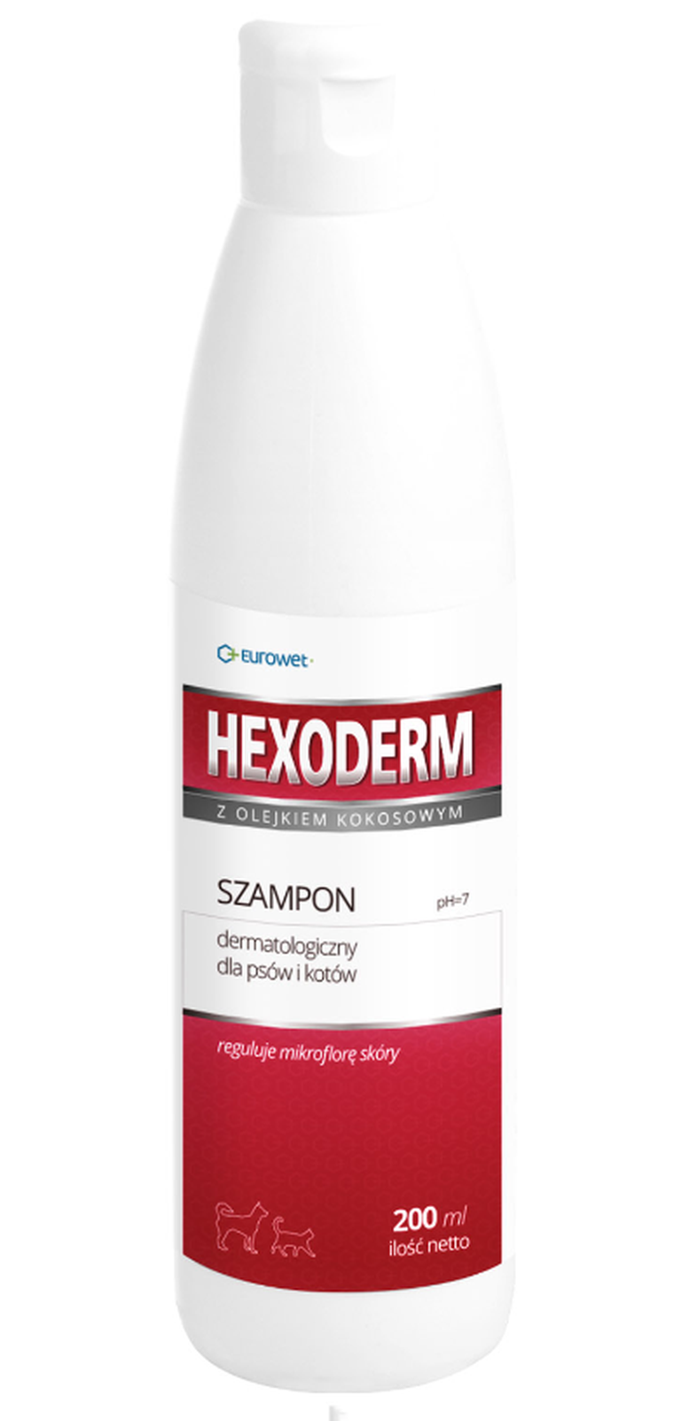 Eurowet, Hexoderm, szampon dermatologiczny, 200 ml