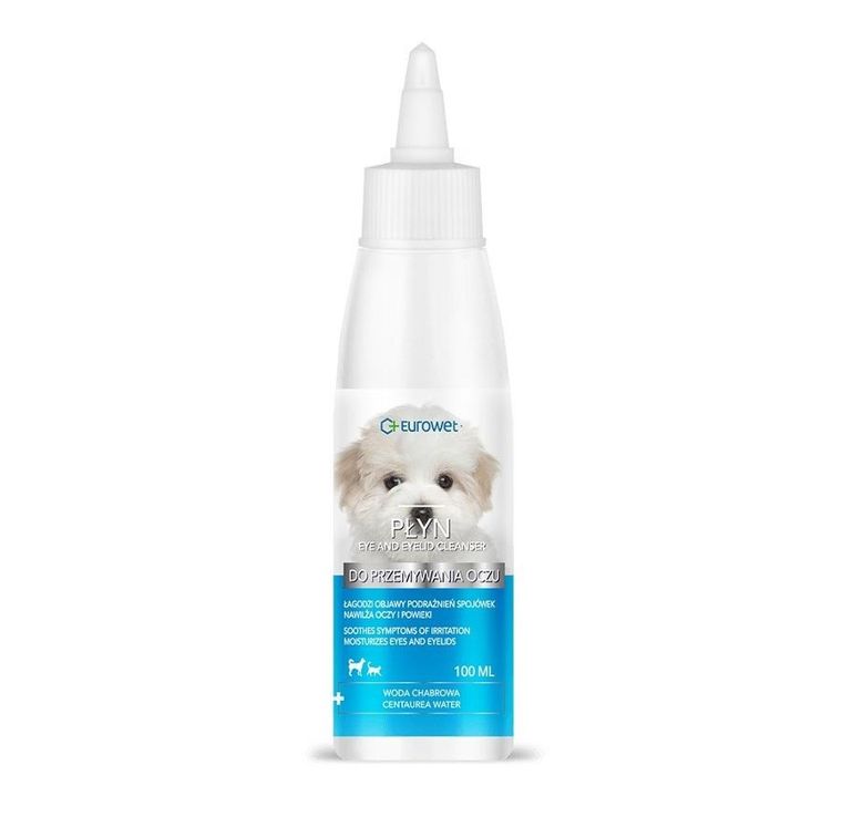 Eurowet, płyn do przemywania oczu dla psa i kota, 100 ml