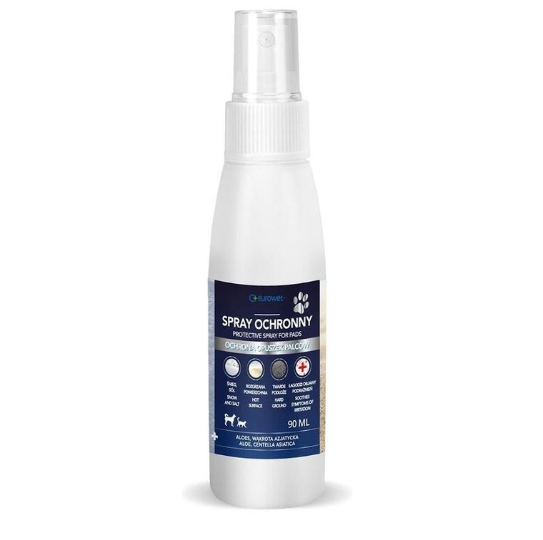Eurowet, spray ochronny na opuszki palców dla psa i kota, 90 ml