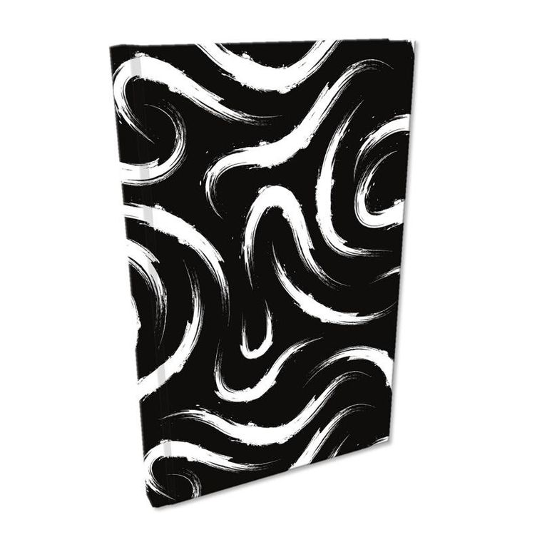 EV-Corp, Soft Touch, notes A5, kratka, Maziaje, czarne, 1 szt.