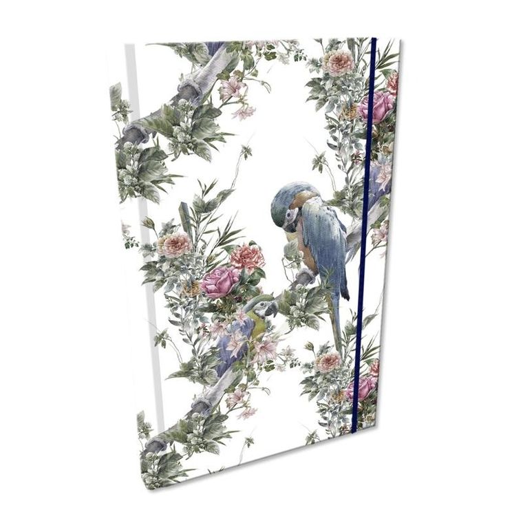 EV-Corp, Soft Touch, notes, A5, kratka z gumką, Boho Papugi