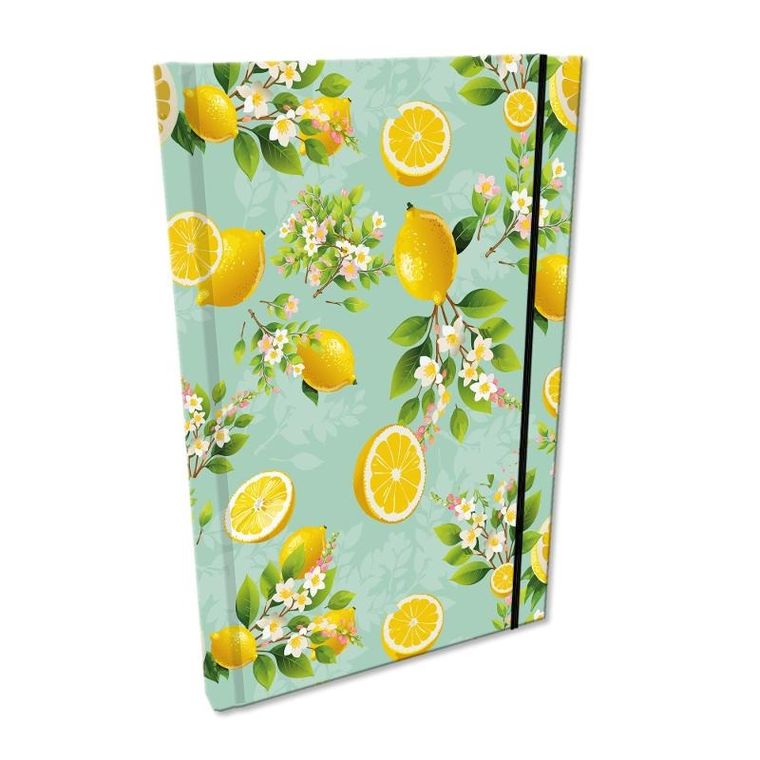 EV-Corp, Soft Touch, notes z gumką, A5, kratka, Cytrusowe Kwiaty