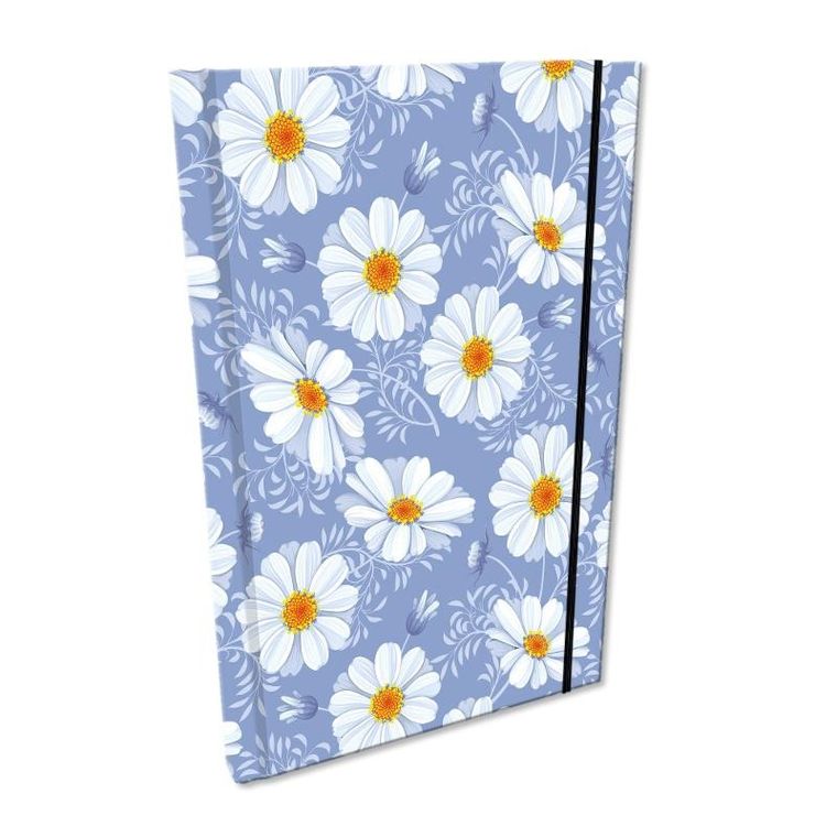 EV-Corp, Soft Touch, notes z gumką, A5, kratka, Stokrotki Retro