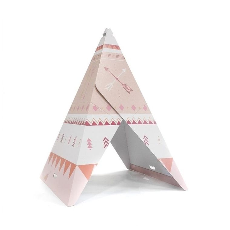 Eve, Stip, Tipi Terra, zabawka z tektury, różowa