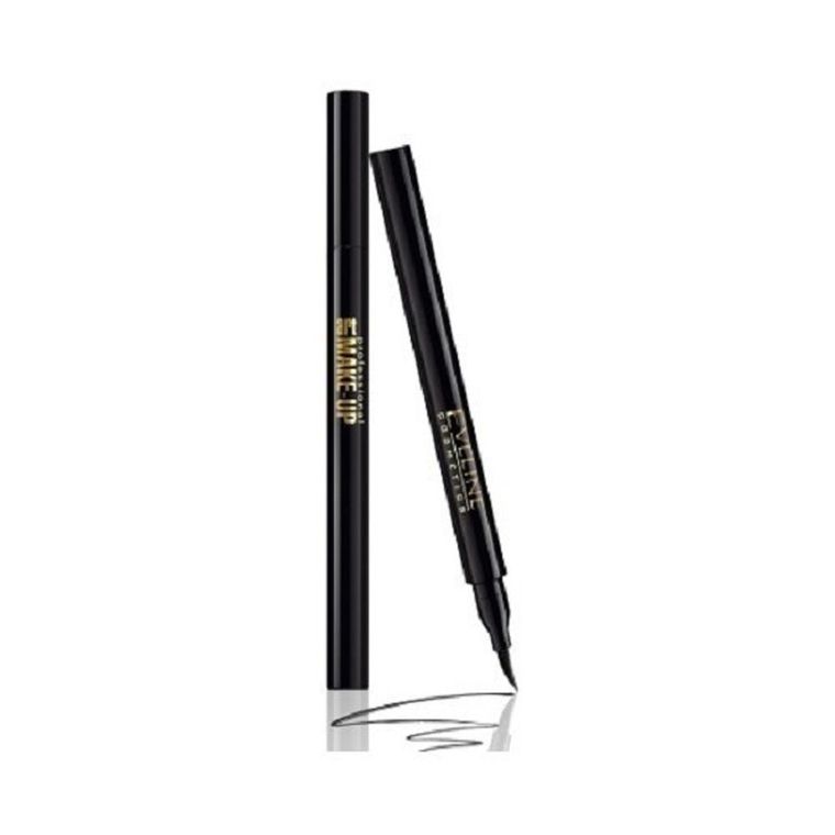 Eveline, Art Make-Up, liner w pisaku, Deep Black, 1,8 ml
